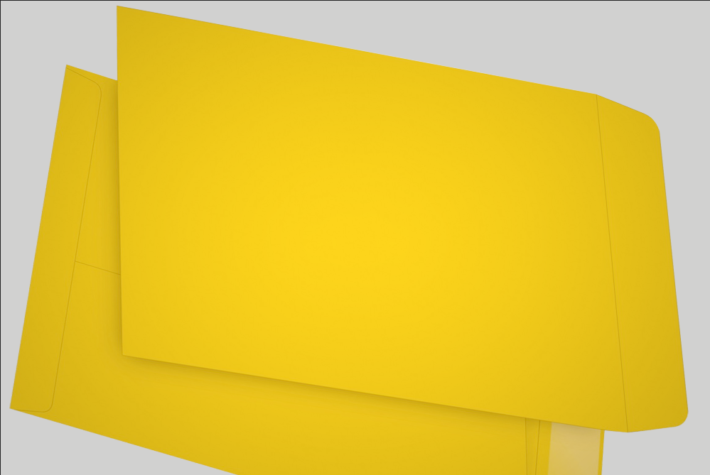 Envelopes 9 X 12 Catalog Yellow with your logo printed TAKS PRINT AND